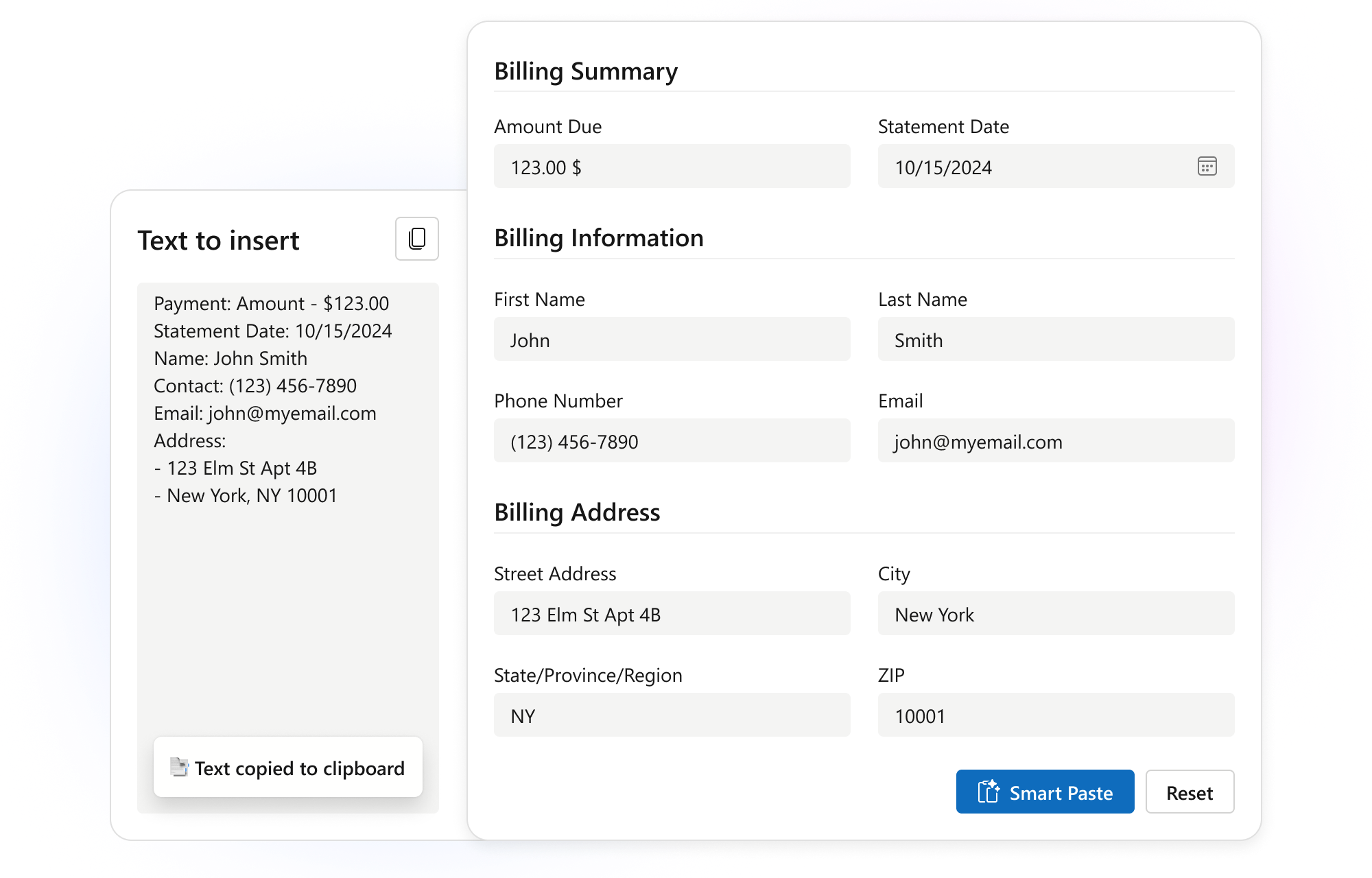 DevExtreme Form AI Smart Paste