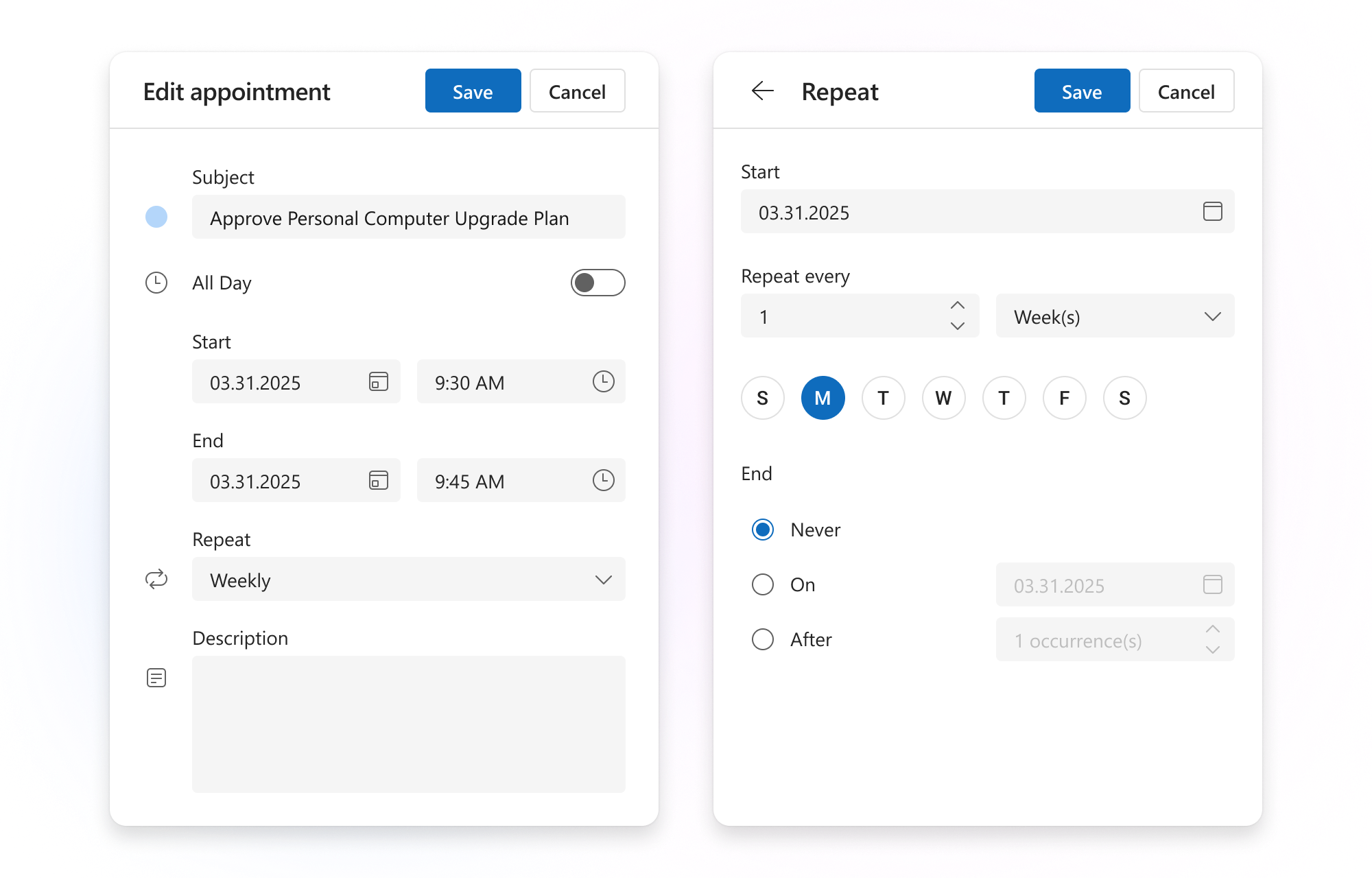 DevExtreme Scheduler Appointment & Event Management
