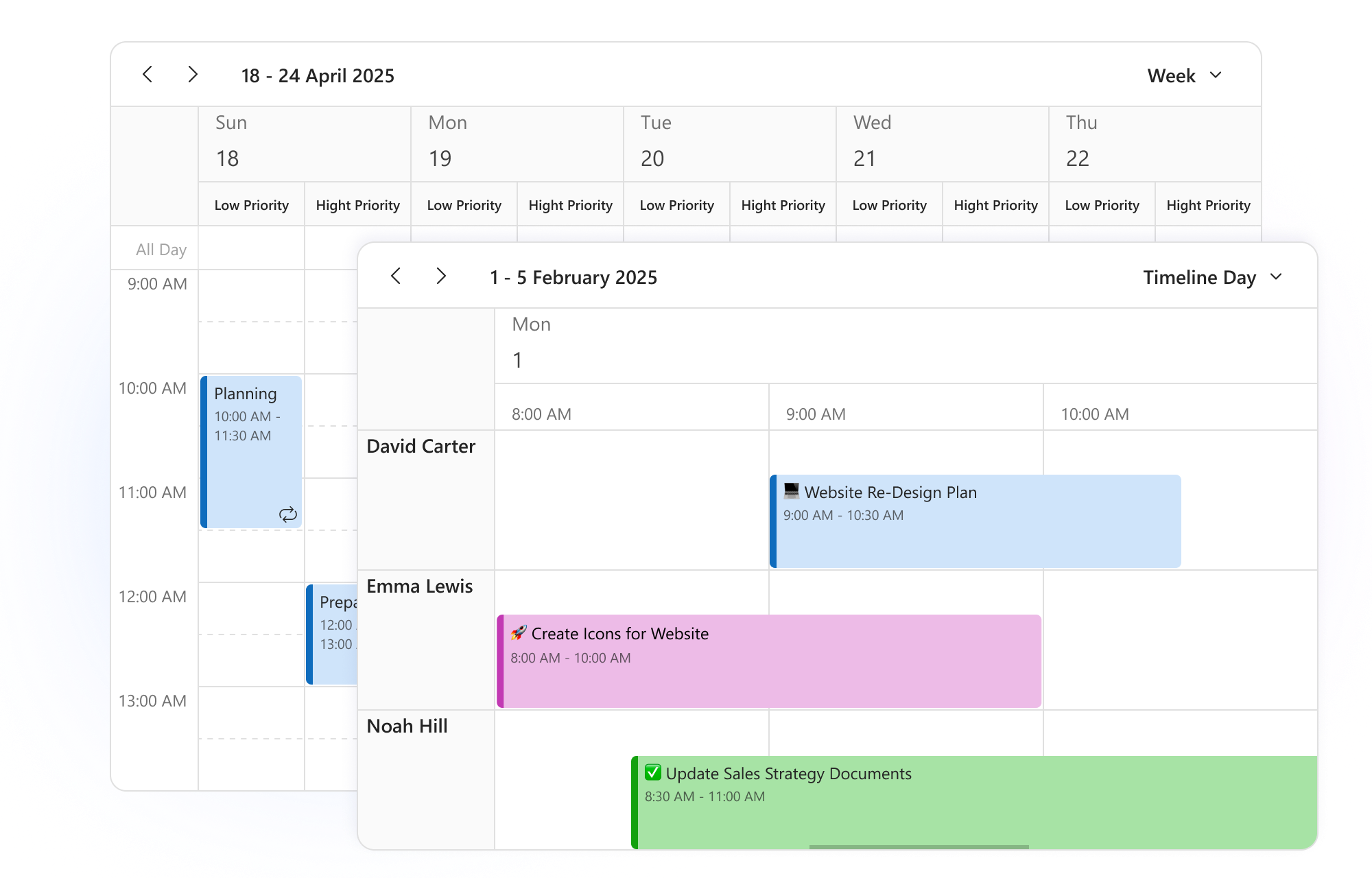 DevExtreme Scheduler Resource & Event Grouping
