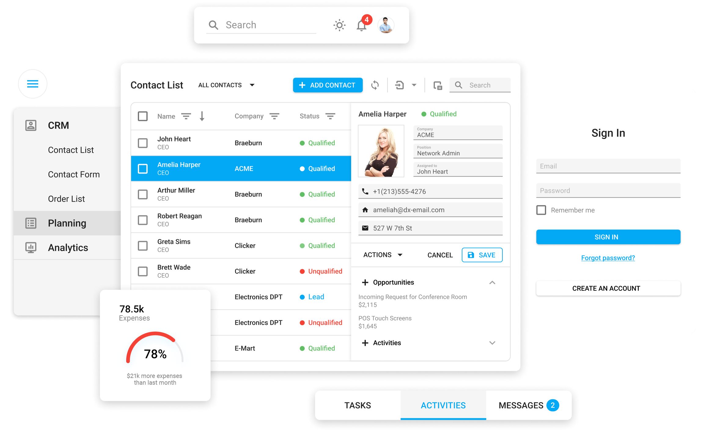 Angular UI Templates DevExtreme Angular