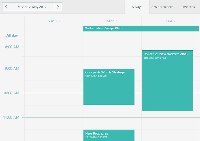 DevExtreme Scheduler - Show Multiple Days | DevExpress