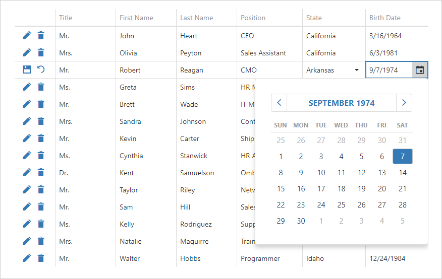 DevExtreme Data Grid - Editing Column Icons | DevExpress