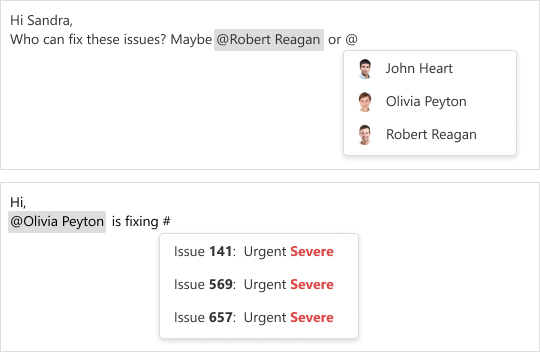 DevExtreme HTML/Markdown Editor - Mentions Support | DevExpress