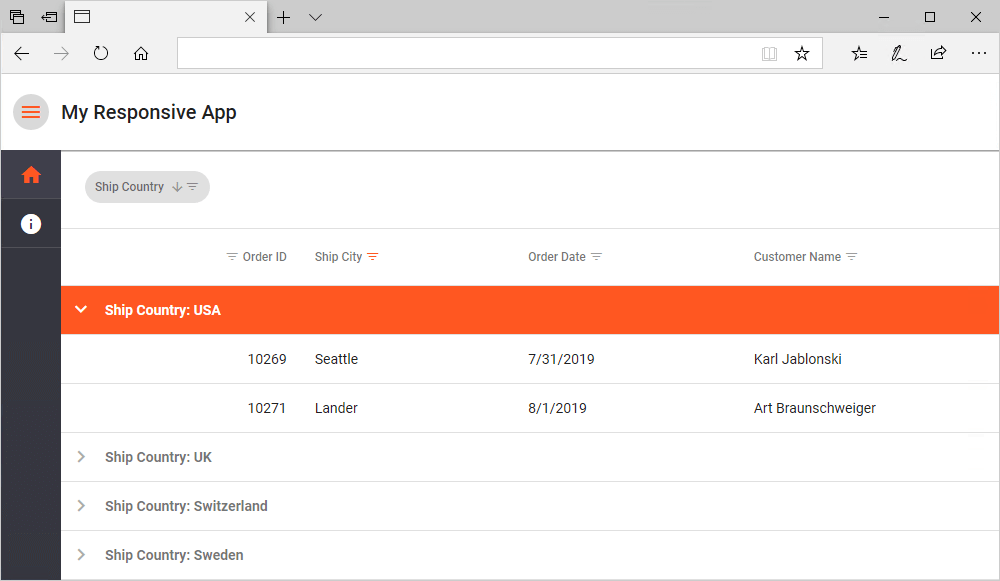 ASP.NET Core - DevExtreme-based Responsive Visual Studio Project Template | DevExpress