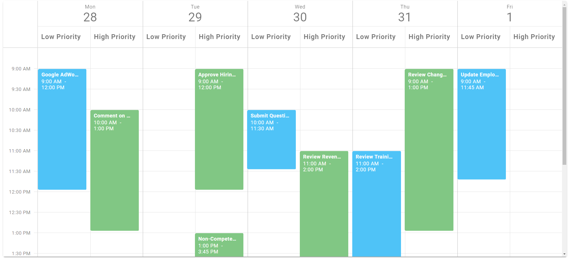 Native React Scheduler - Resources and Grouping | DevExpress