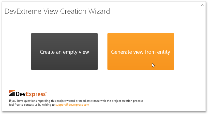 View Creation Wizard