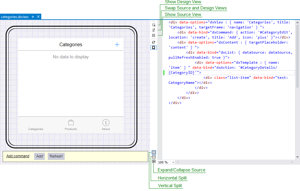 View Designer Layout