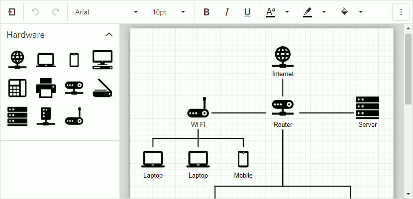 Diagram control custom shapes