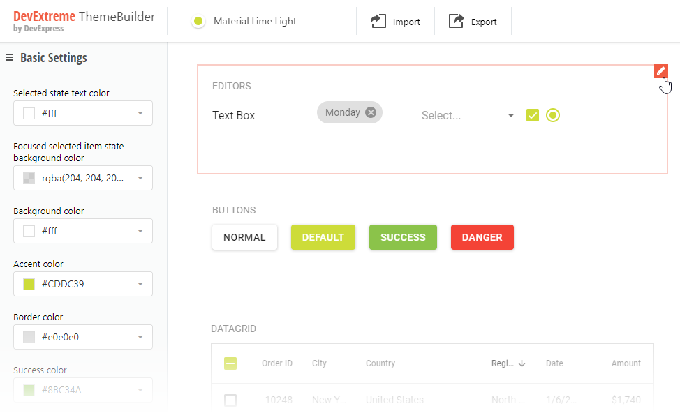 html5 builder json