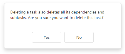 DevExtreme Gantt Chart - Delete Task Confirmation