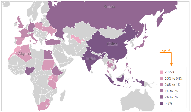 DevExtreme ChartJS VectorMap