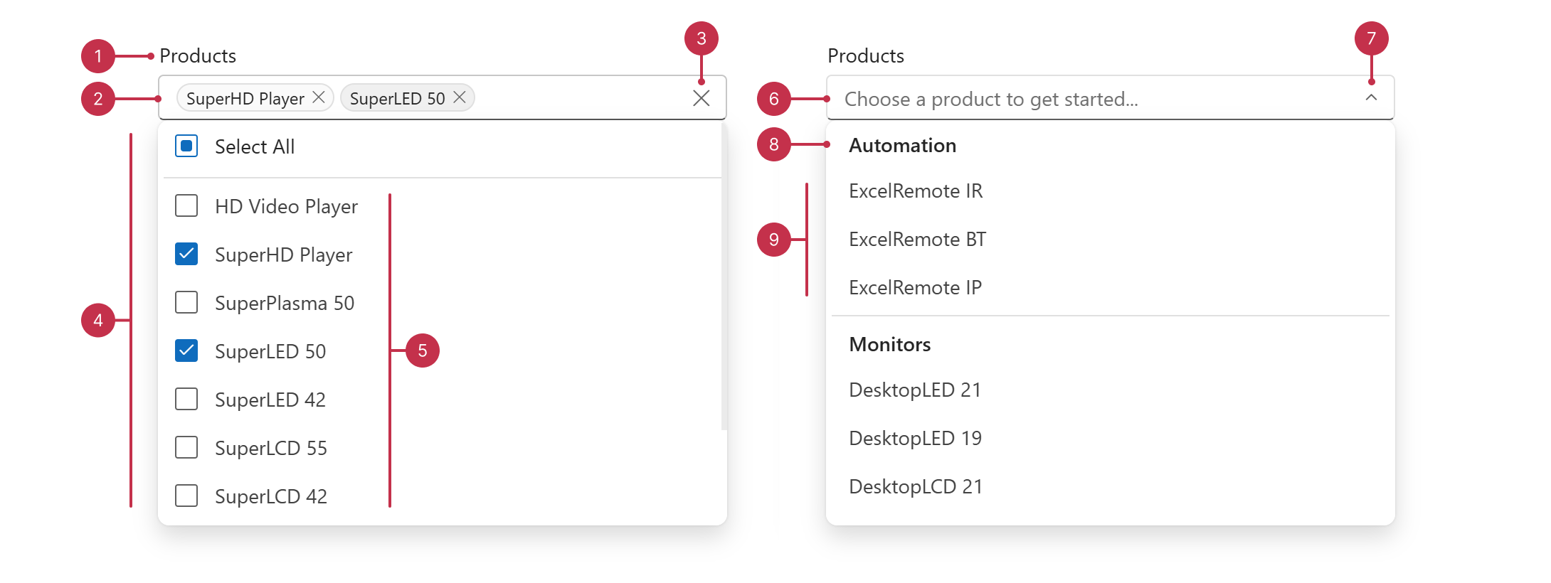TagBox elements