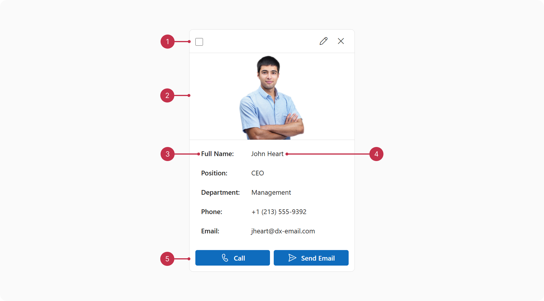 CardView card elements