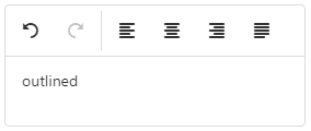 DevExtreme HTML5 JavaScript HTML Editor Outlined Style