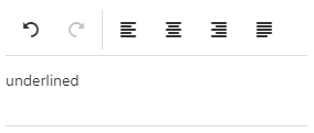 DevExtreme HTML5 JavaScript HTML Editor Underlined Style